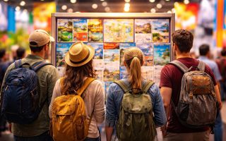 voyageurs-panneau-brochures-couleur-exotique