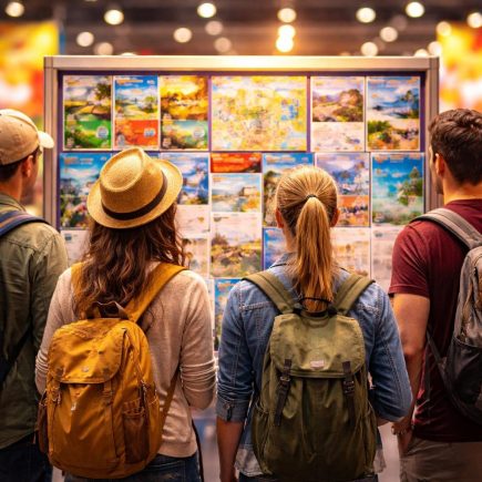 voyageurs-panneau-brochures-couleur-exotique