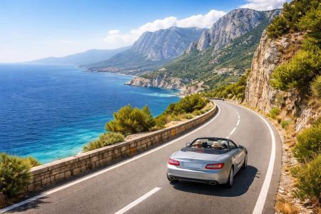 voiture-decapotable-route-cotiere-croatie