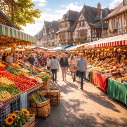 marche-deauville-stands-facades-normandes