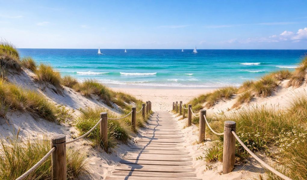 plage-sable-dunes-bateaux-voile