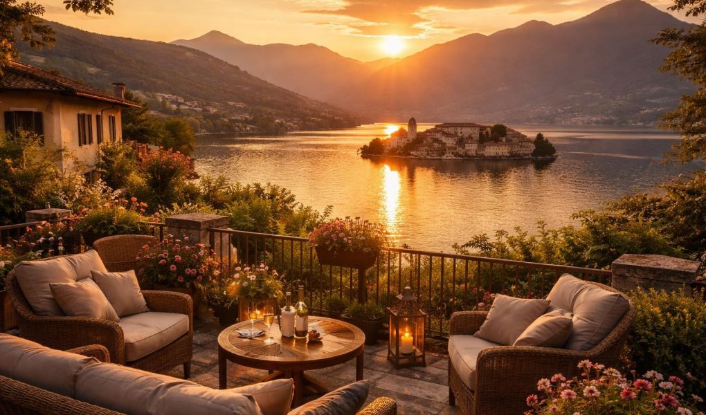 lac-orta-coucher-soleil-reflets-montagnes