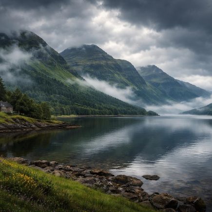 paysage-ecossais-loch-montagnes-brume