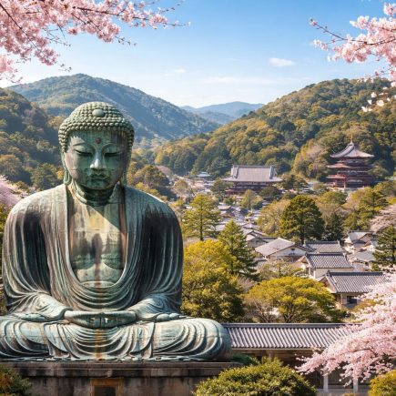 bouddha-cerisiers-collines-temples-japonais