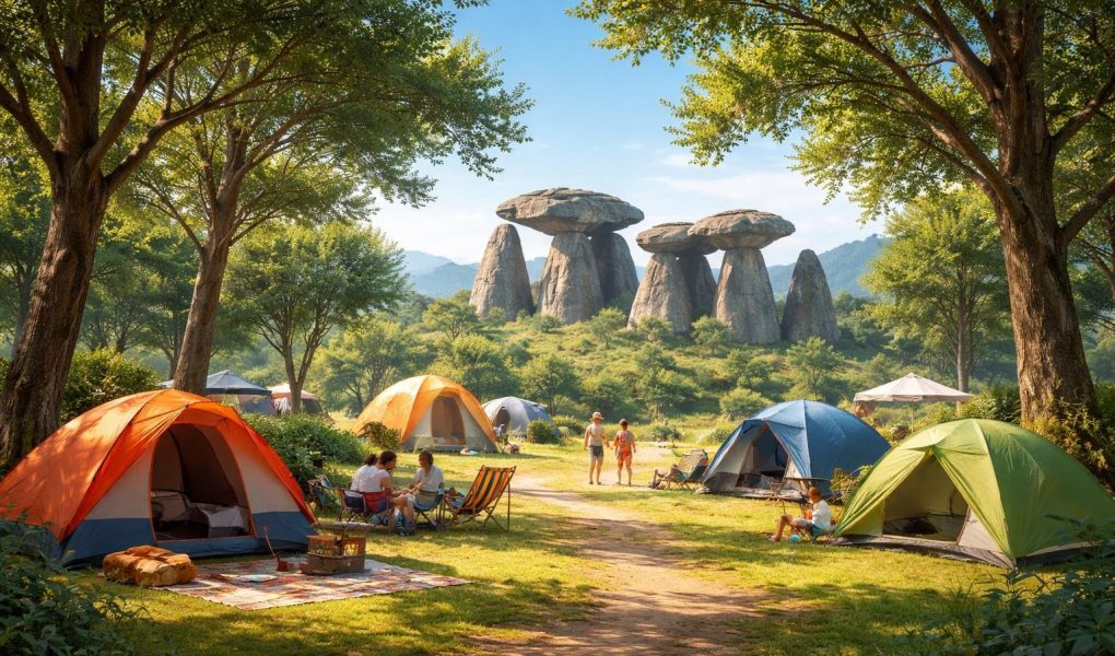 camping-tentes-arbres-dolmens-familles