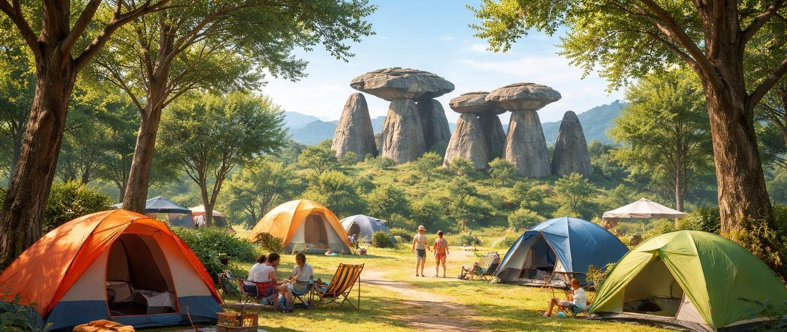camping-tentes-arbres-dolmens-familles