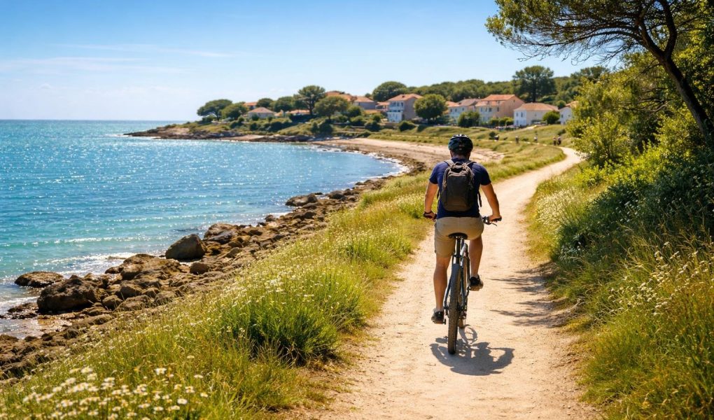 cycliste-chemin-cotier-ile-maisons