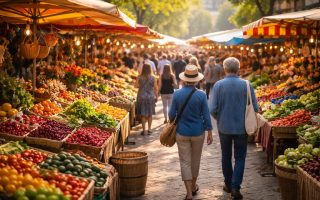 marche-etals-produits-personnes-matin