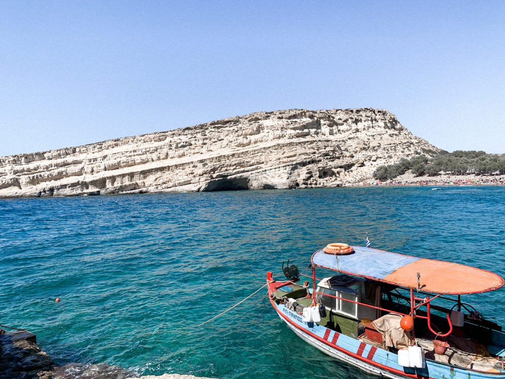 Que faire en Crète ? Plage de Matala