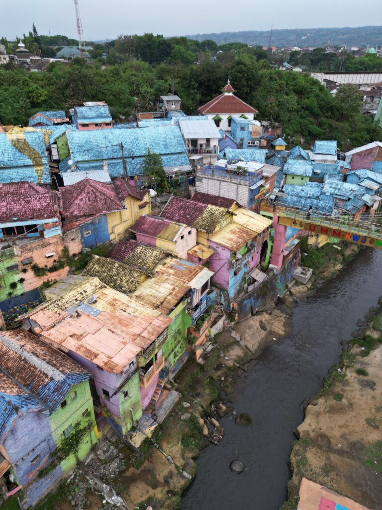 Village Jodipan Malang Java Indonesia